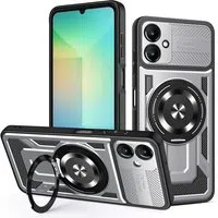 Custodia per Samsung Galaxy A06 A065, Techsuit, RuggedCam, Grigio — 3
