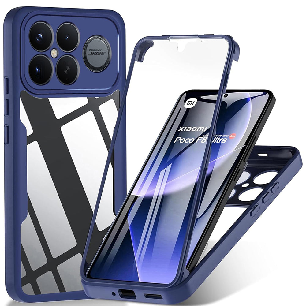 Custodia per Xiaomi Poco F8 Ultra, Techsuit, ColorVerse 360, Blu