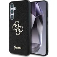 Custodia per Samsung Galaxy S25 S931, Guess, Glitter Big 4G Script, Nera — 3
