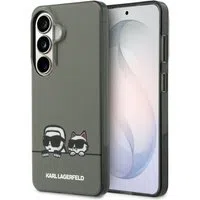 Custodia MagSafe per Samsung Galaxy S26 S942, Karl Lagerfeld, IML Karl & Choupette Peekaboo Logo, Nera — 3