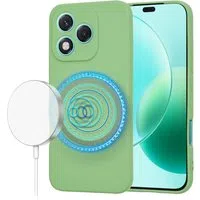 Custodia MagSafe per Honor 400 Lite, Techsuit, SoftFlex, Verde Chiaro — 3