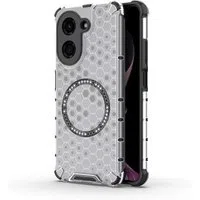 Custodia MagSafe per Xiaomi Redmi A5 4G (Regionale), Techsuit, HoneyComb Shield, Bianca — 3