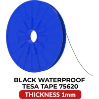 Nastro Adesivo Tesa, 1mm, Acrilico, Impermeabile, Nero — 3