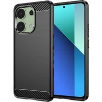 Custodia per Xiaomi Redmi Note 13 4G, Techsuit, Carbonio, Nera — 3