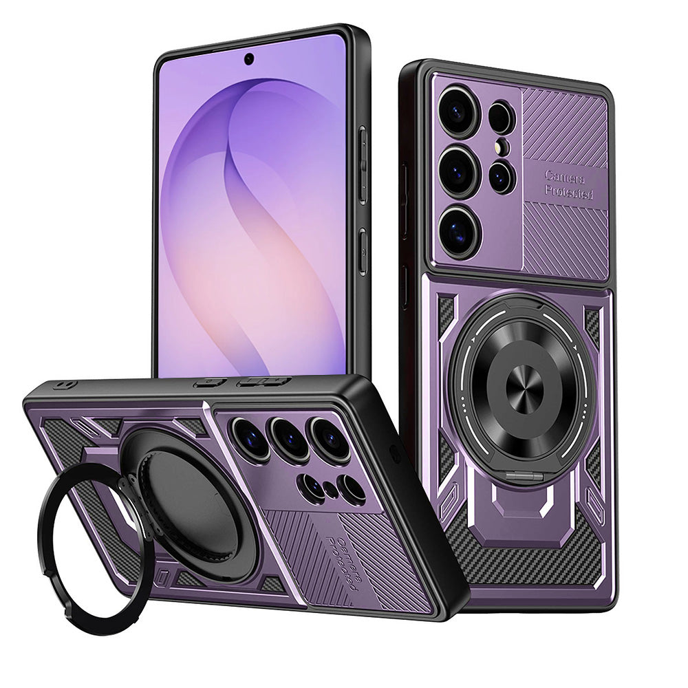 Techsuit Custodia per Samsung Galaxy S26 Ultra S948, Techsuit, RuggedCam, Viola
