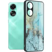 Custodia per Oppo A78 4G, Techsuit, Glaze, Blu — 3
