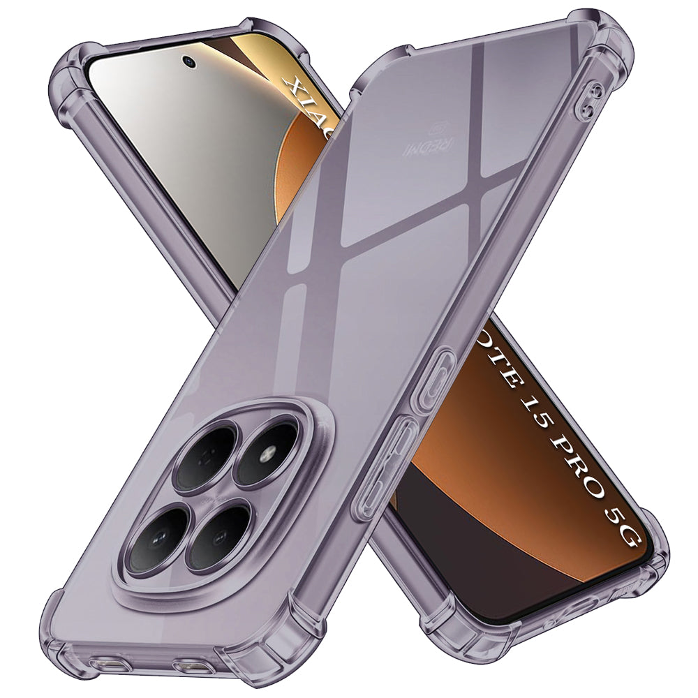 Custodia per Xiaomi Redmi Note 15 Pro 5G, Techsuit, Shockproof Clear, Fumé