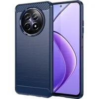 Custodia per Realme 12, Techsuit, Carbonio, Blu — 3