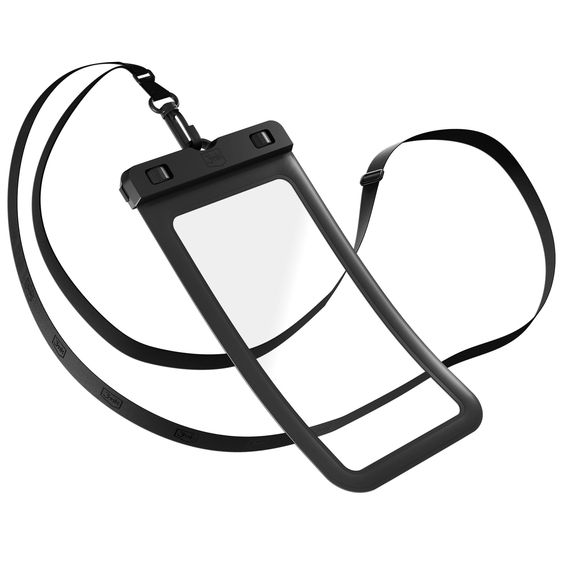 Custodia Universale Waterproof per Telefono max. 7 pollici, 3MK, Hydro, Nera
