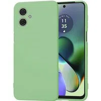Custodia per Motorola Moto G64 / G54 Power Edition, Techsuit, SoftFlex, Verde Chiaro — 3