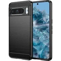 Custodia per Google Pixel 8 Pro, Techsuit, Carbonio, Nera — 3