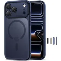 Custodia MagSafe per Apple iPhone 17 Pro Max, Tech-Protect, MagPeak, Blu Opaco — 3