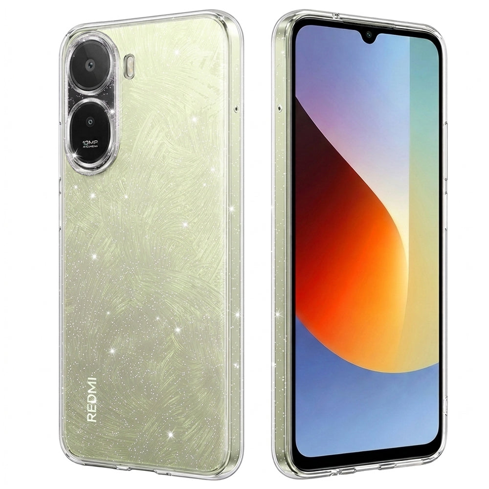 Custodia per Xiaomi Redmi A7 Pro 4G, Techsuit, SparkleSkin, Trasparente