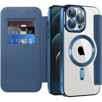 Custodia MagSafe per Apple iPhone 12 Pro Max, Techsuit, SmartMag Book, Blu — 3