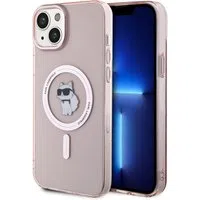 Custodia MagSafe per Apple iPhone 15 Plus / 14 Plus, Karl Lagerfeld, IML Choupette, Rosa — 3