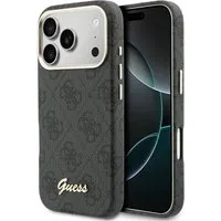 Custodia MagSafe per Apple iPhone 17 Pro Max, Guess, 4G Script Logo, Nera — 3