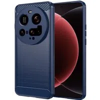 Custodia per Xiaomi 15 Ultra, Techsuit, Carbonio, Blu — 3