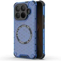Custodia MagSafe per Xiaomi 15T Pro, Techsuit, HoneyComb Shield, Blu — 3