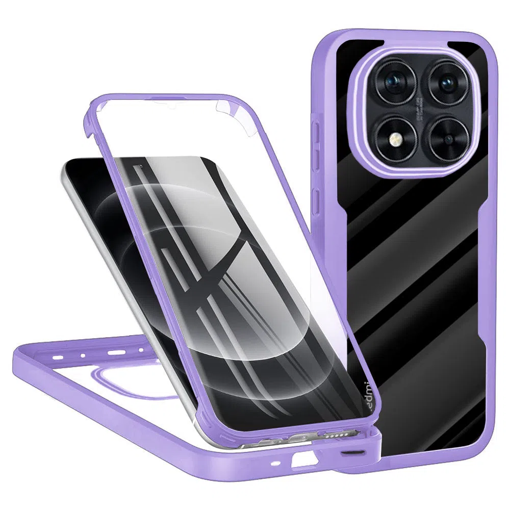 Custodia per Xiaomi Redmi Note 14 Pro+ 5G / Note 14 Pro 5G / Poco X7, Techsuit, ColorVerse 360, Viola — 2