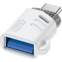 Adattatore OTG USB-C - USB-A XO Design NB256B, Bianco — 3