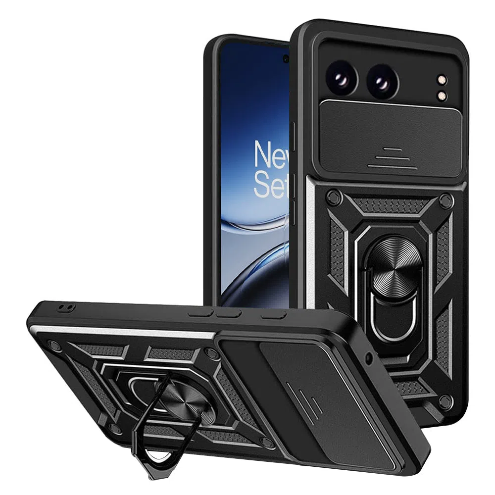 Custodia per OnePlus Nord 4, Techsuit, CamShield, Nera — 2