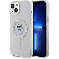 Custodia MagSafe per Apple iPhone 15 Plus / 14 Plus, Karl Lagerfeld, IML Choupette, Trasparente — 3