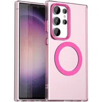 Custodia MagSafe per Samsung Galaxy S23 Ultra S918, Techsuit, CandyCase, Rosa — 3