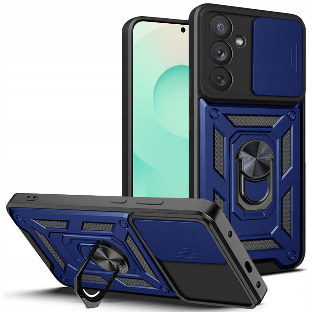 Techsuit Custodia per Samsung Galaxy S25 FE, Techsuit, CamShield, Blu