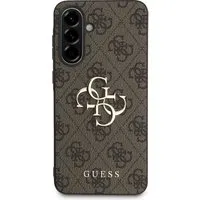 Custodia per Samsung Galaxy A56 A566, Guess, 4G Big Logo, Marrone — 3