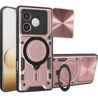 Custodia per Honor 600 Lite, Techsuit, CamGuard Pro, Rosa Dorato — 3