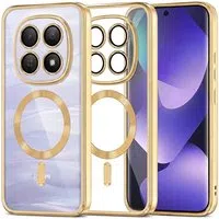 Custodia MagSafe per Xiaomi Poco M8 / Redmi Note 15 5G / Note 15 4G, Techsuit, Luxury Crystal, Dorata — 3