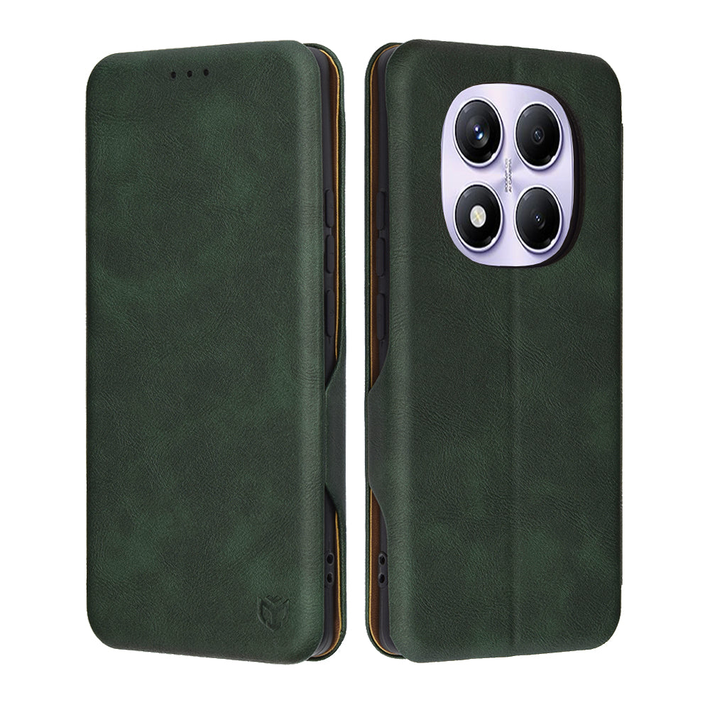 Custodia per Xiaomi Redmi Note 14 Pro 4G, Techsuit, Safe Wallet Plus, Verde