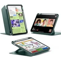 Custodia per Apple iPad (2025) / (2022), ESR, Flip Hybrid con Porta Matita, Verde — 3
