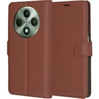 Custodia per Oppo Reno12 FS 5G / Reno12 FS 4G / Reno12 F 4G / Reno12 F, Techsuit, Leather Folio, Marrone — 3