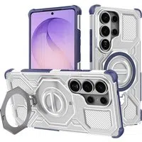 Custodia per Samsung Galaxy S26 Ultra S948, Techsuit, Carbon Shield Pro, Blu — 3