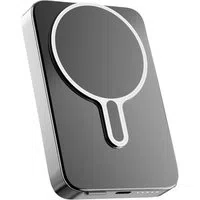 Batteria Esterna Wireless 3MK MagSnap Go, 10000mAh, 20W, PD + FQI, 1 x QI - 1 x USB-C, Grigio — 3
