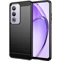Custodia per Oppo A80, Techsuit, Carbonio, Nera — 3