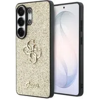 Custodia per Samsung Galaxy S26 Ultra S948, Guess, Fixed Glitter Big 4G Metal Frame, Dorata — 3