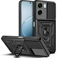 Custodia per Oppo A6x 4G / A6x, Techsuit, CamShield, Nera — 3