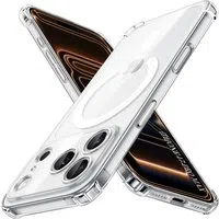 Custodia MagSafe per Apple iPhone 17 Pro Max, Techsuit, Antiurto, Trasparente — 3