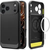 Custodia MagSafe per Apple iPhone 17 Pro, Spigen, Rugged Armor, Nero Opaco ACS10329 — 3