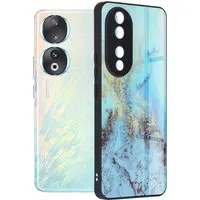 Custodia per Honor 90, Techsuit, Glaze, Blu — 3
