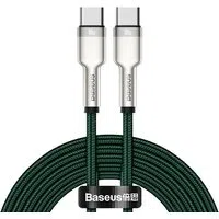 Cavo dati e ricarica USB-C - USB-C Baseus Cafule Metal Series, 100W, 2m, verde CATJK-D06 — 3