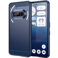 Custodia per Nothing Phone (3a), Techsuit, Carbonio, Blu — 3