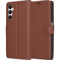 Custodia per Samsung Galaxy A05s A057, Techsuit, Leather Folio, Marrone — 3