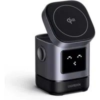 Caricabatterie Rete Wireless UGREEN W709 Uno 2in1, 15W, 1.67A, Nero — 3