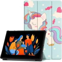Custodia per Lenovo Idea Tab Plus, Techsuit, FoldPro Unicorn, Multicolore — 3
