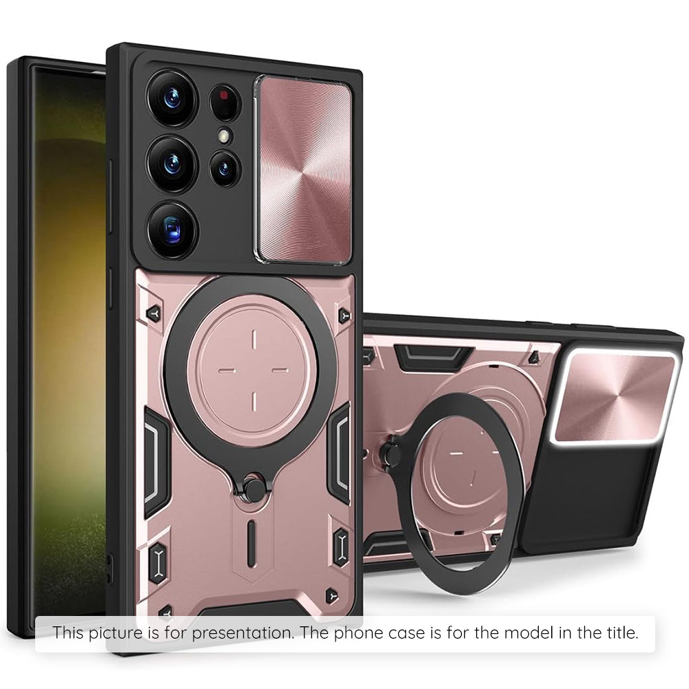 Techsuit Custodia per Samsung Galaxy Z Flip8 F776, Techsuit, CamGuard Pro, Rosa Dorato