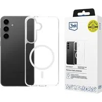Custodia MagSafe per Samsung Galaxy S25 S931 / S24 S921, 3MK, Armor MagCase, Trasparente — 3