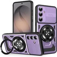 Custodia per Samsung Galaxy S26 S942, Techsuit, RuggedCam, Viola — 3